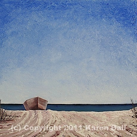 Boat in the Sand - Karen Ball - http://karenballpaintings.com