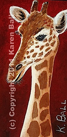 Girafffe - Karen Ball - http://karenballpaintings.com